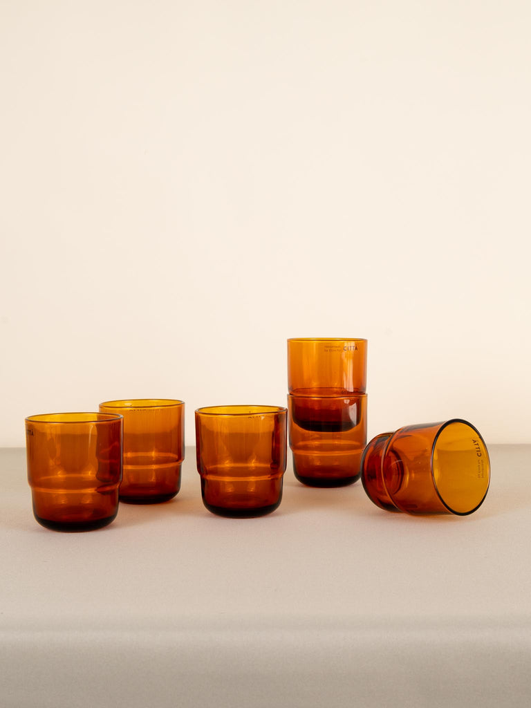 Piccadilly Tumbler Amber