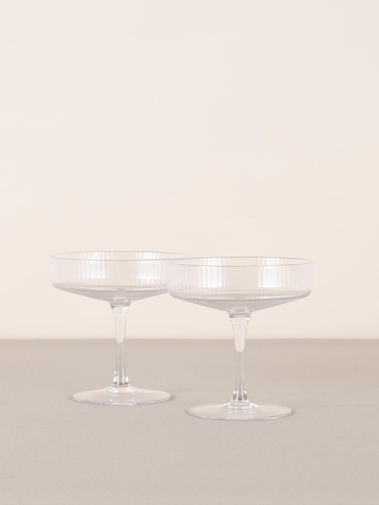 Ripple Champagne Saucer (set of 2)