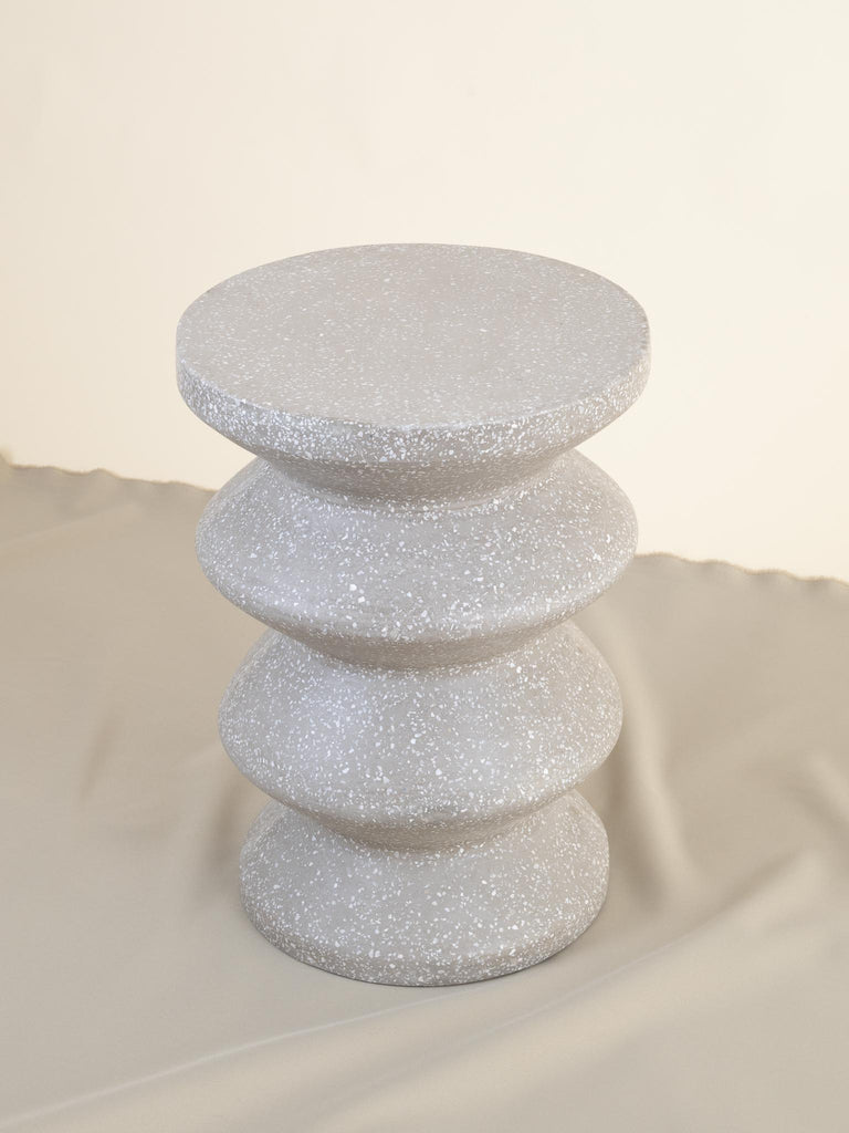 Grey Terrazzo Nara Stool