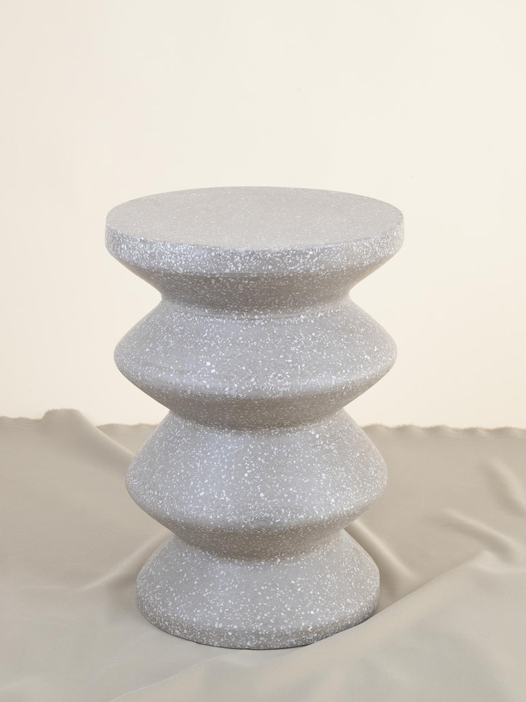 Grey Terrazzo Nara Stool